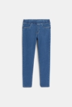 Jegging à pois bleu Fille