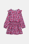 Robe courte imprimée rose fille