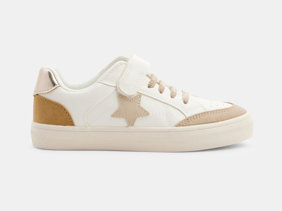 Glänzende Street-Turnschuhe in Beige Mädchen 1
