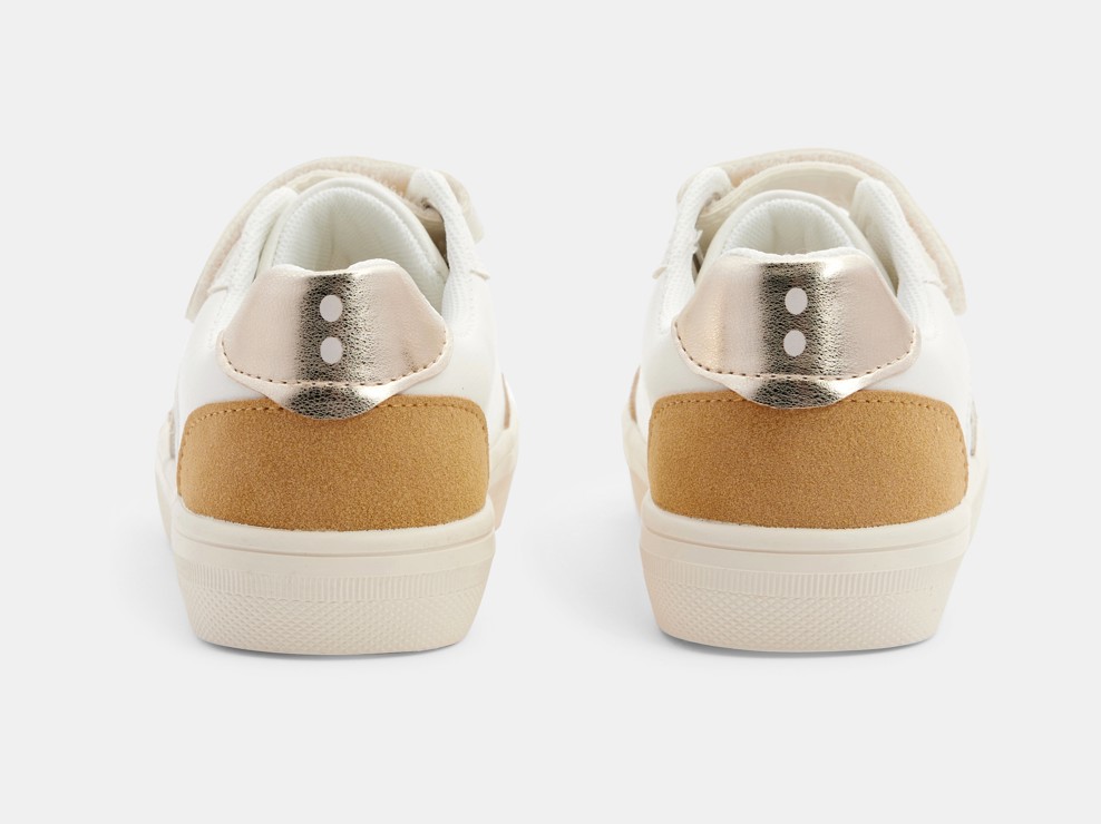Baskets street brillantes beiges fille 2