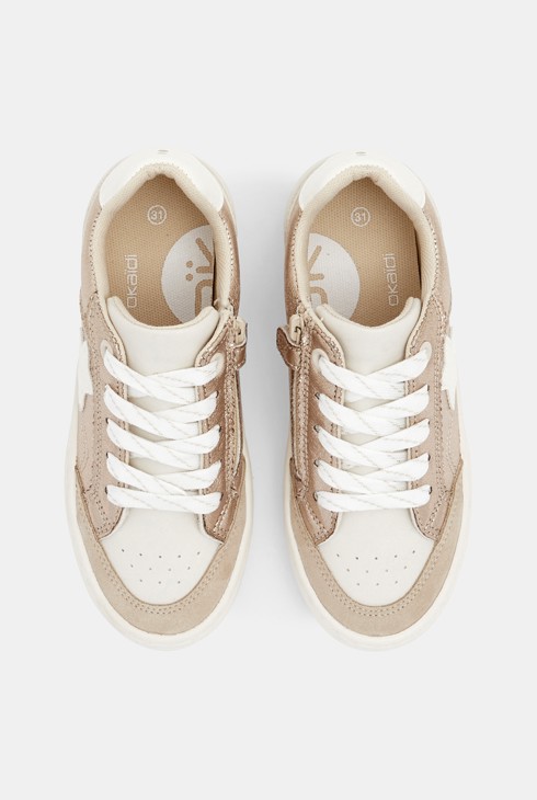 Glänzende Street-Sneakers Gelb Mädchen 2