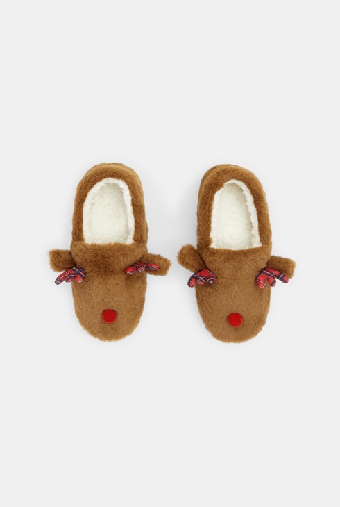 Sabatilles de pell sintètica rens nen 2