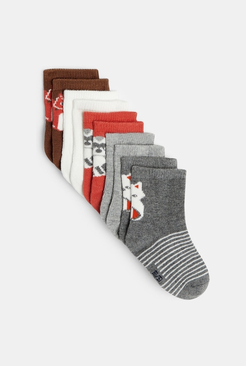 Socken mit Jacquard-Tiermotiv (5er-Pack) 1