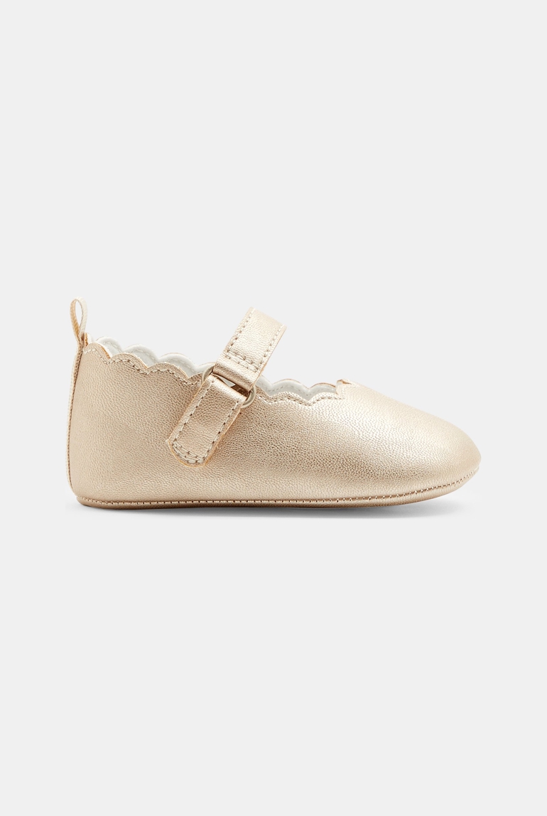 Ballerines chics festonnées blanc naissance 1