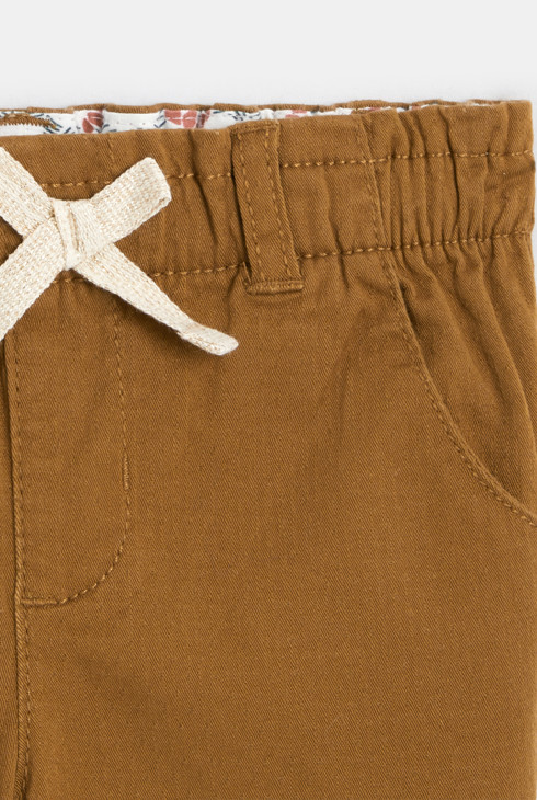 Modische Hose im Paperbag-Schnitt Braun Baby Mädchen 2