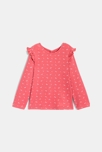 Baby-T-Shirt in Rippenstrick und mit Volants für Mädchen 1