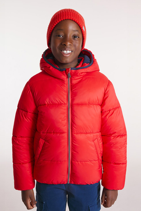 Doudoune courte unie rouge Garçon 2