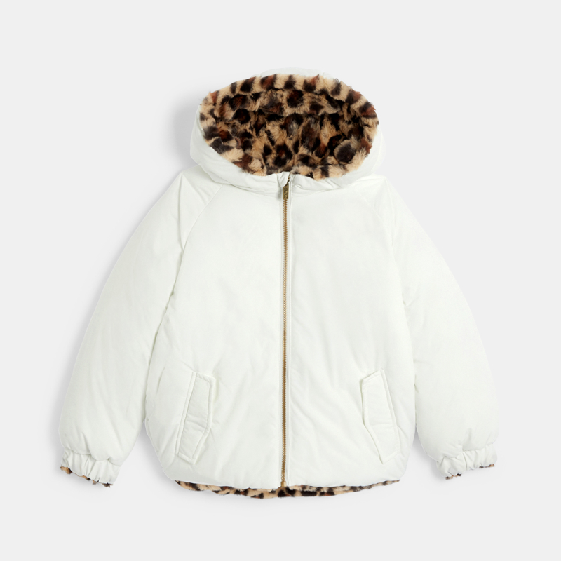 Blouson réversible fausse fourrure blanc Fille - 6A