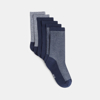 Chaussettes (lot de 3 paires) bleues garçon