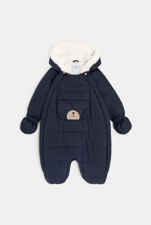 Combipilote fourrée sherpa bleue naissance