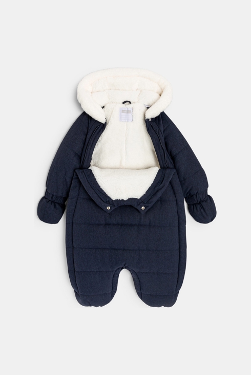 Combipilote fourrée sherpa bleue naissance