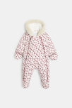 Combipilote fleurie capuche violette naissance 1