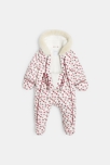 Combipilote fleurie capuche violette naissance 2