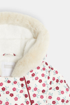 Combipilote fleurie capuche violette naissance 3