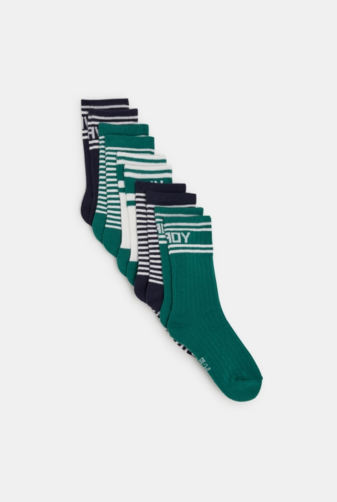 Chaussettes rayées (lot de 5) garçon 1