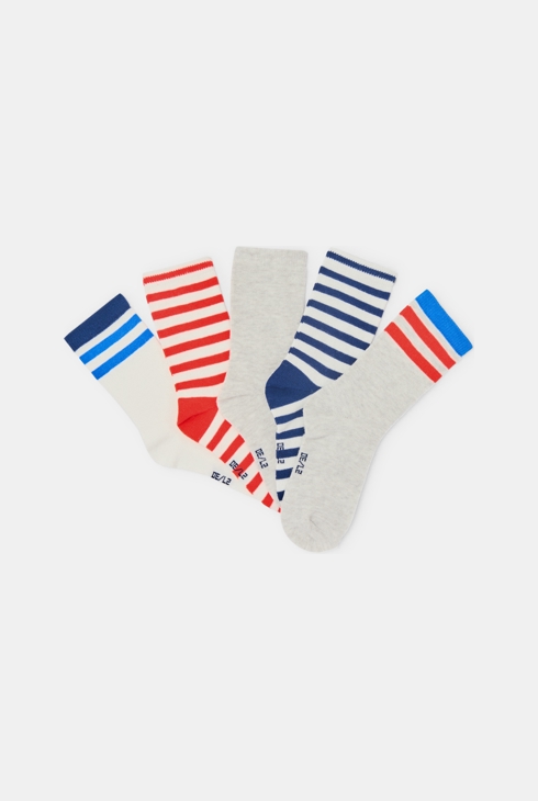 Chaussettes rayées multicolores Garçon