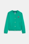 Sweat Teddy en molleton vert fille 1
