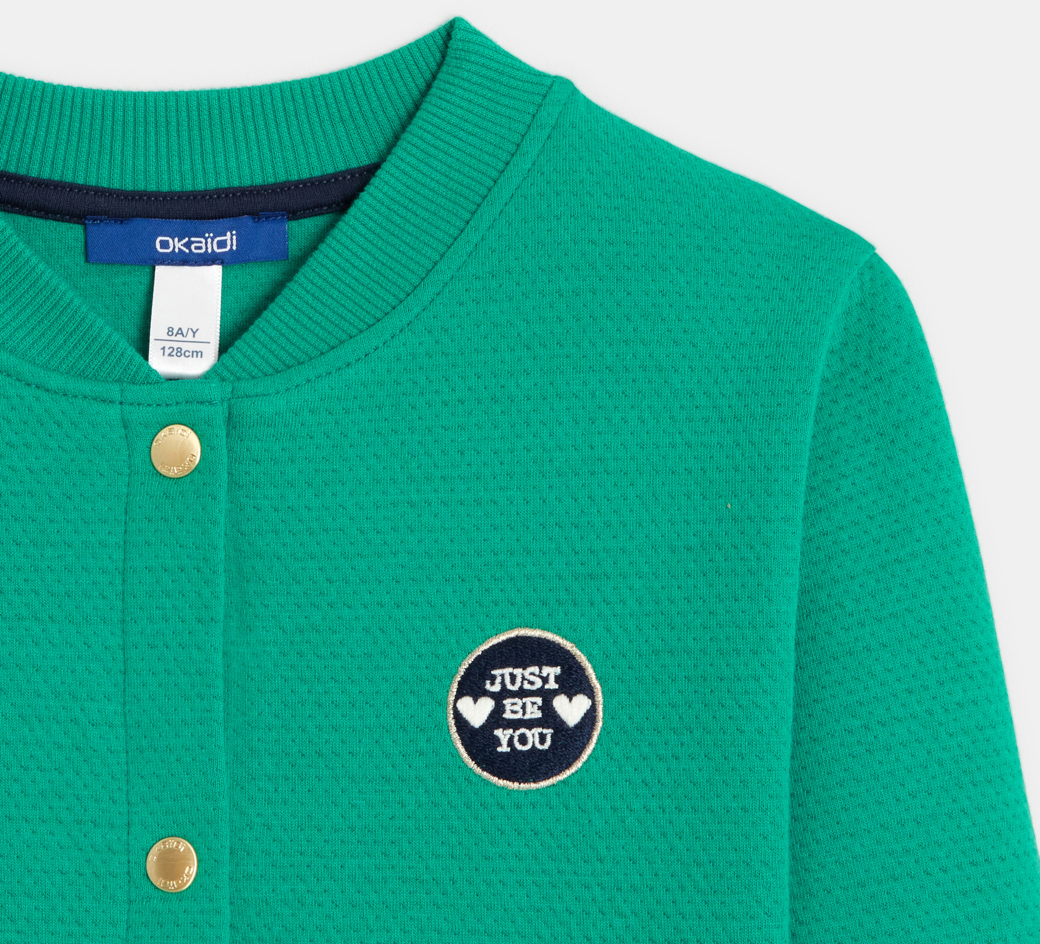 Pulover "teddy" iz flisa zelena deklica 2