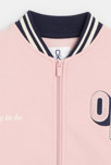 Teddy-Sweatshirt mit Reißverschluss Rosa Mädchen 2