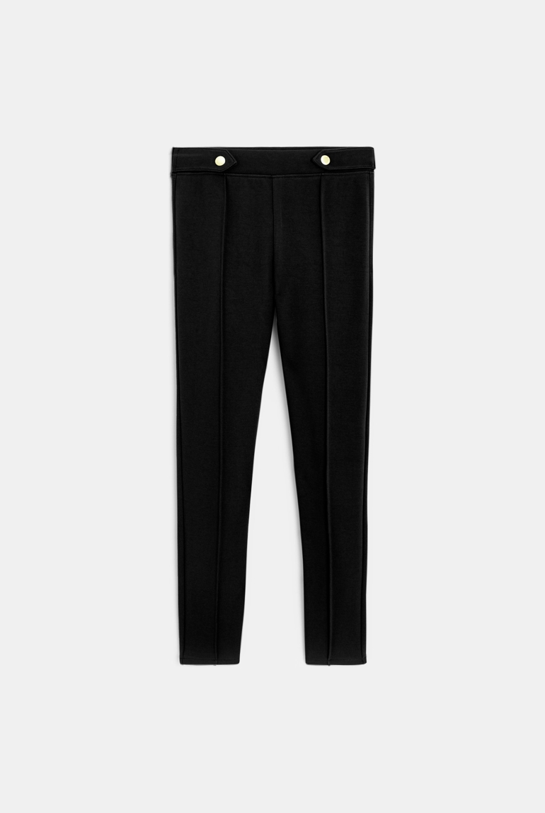 Jegging chic en jersey Milano noir fille 1