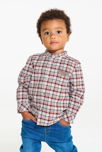 Chemise à carreaux rouge petit col bébé garçon 1
