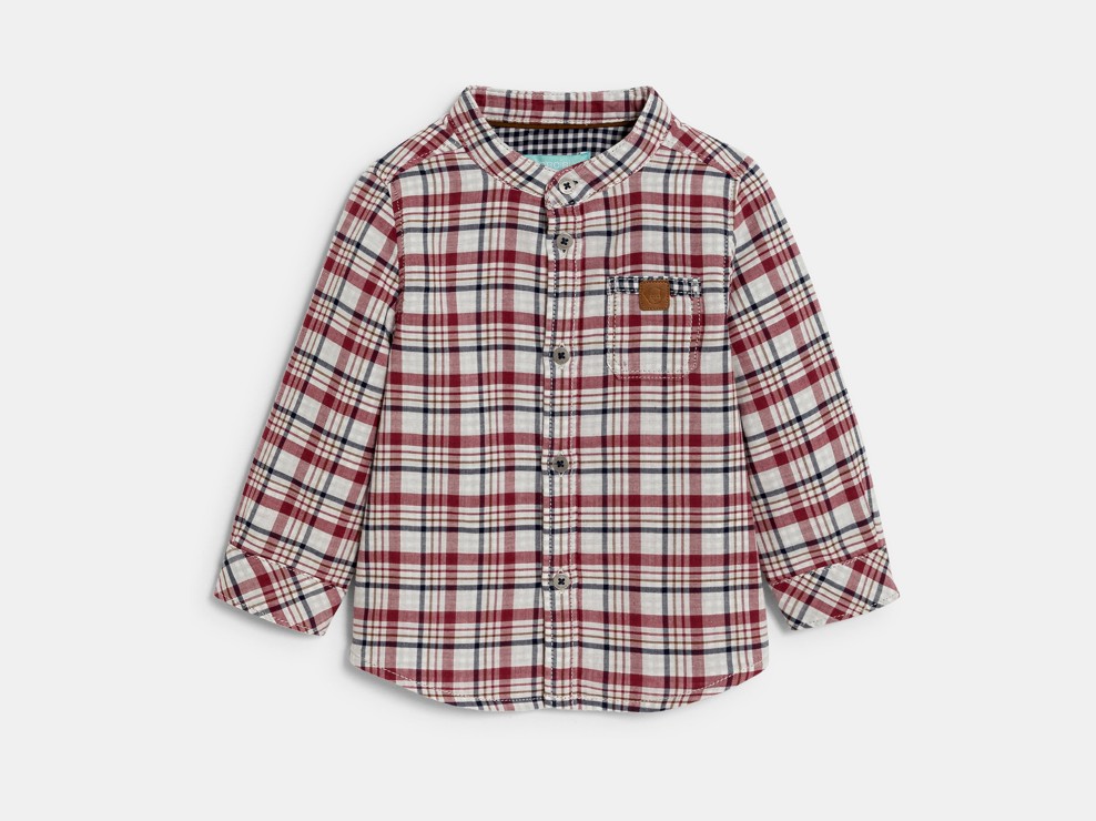 Rood geruit hemd met kraagje voor babyjongens 2