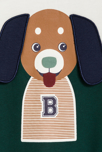 Camiseta «color block» animal verde bebé niño 3