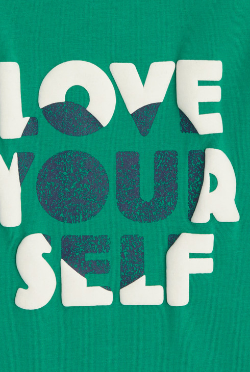 Majica s sporočilom Love zelena deklica 2