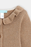 Strickjacke mit Glanzeffekt Beige Baby Mädchen 2