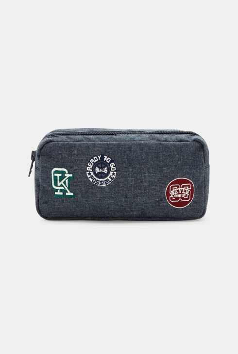 Piórnik szkolny z naszywką dla chłopca 1