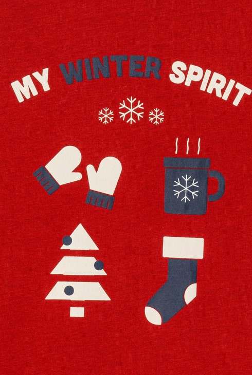 T-shirt à motifs rouge Garçon 2