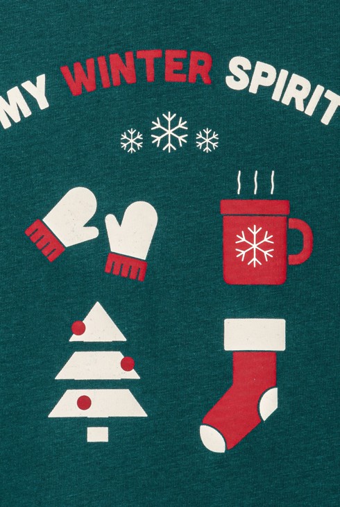 T-shirt à motifs vert Garçon 2