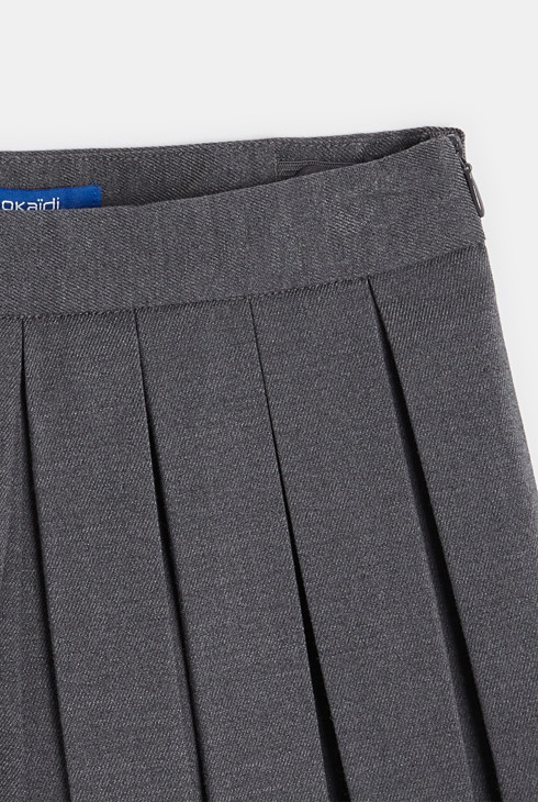 Einfarbige plissierte Shorts Mädchen 2