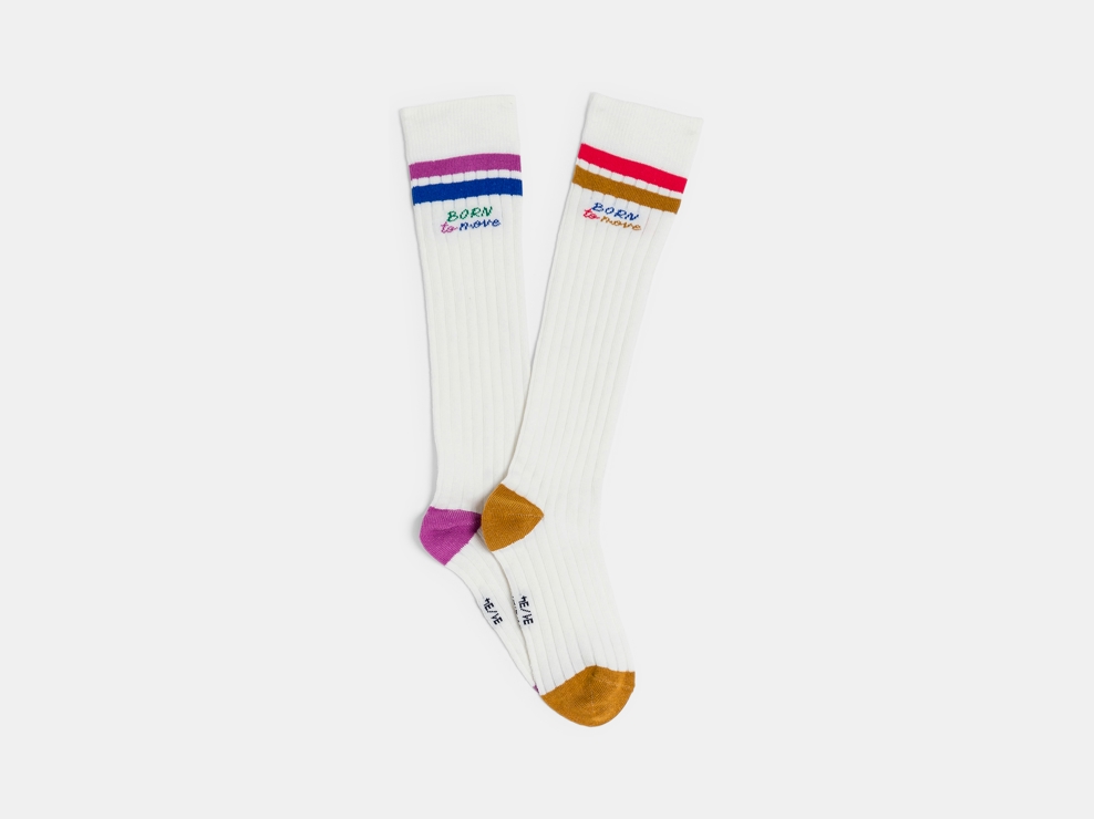 Chaussettes montantes couleurs fille 1