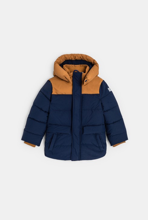 Doudoune à capuche bleu marine Garçon 2