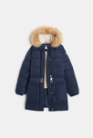 Parka matelassée déperlante bleu marine Fille 3