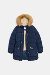 Parka matelassée déperlante bleu marine Fille 3
