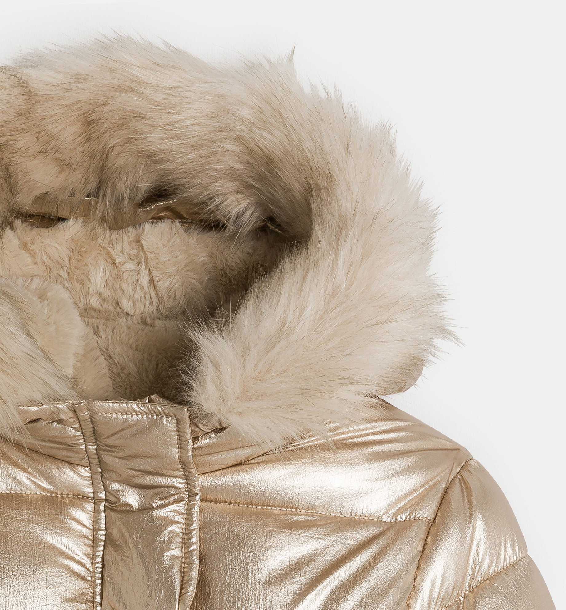 Parka matelassée déperlante doré Fille 2