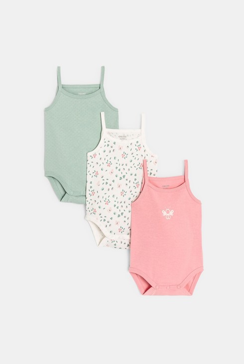 Body à bretelles (lot de 3) naissance 2