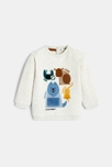 Sweat animation sensorielle animaux gris bébé garçon 2