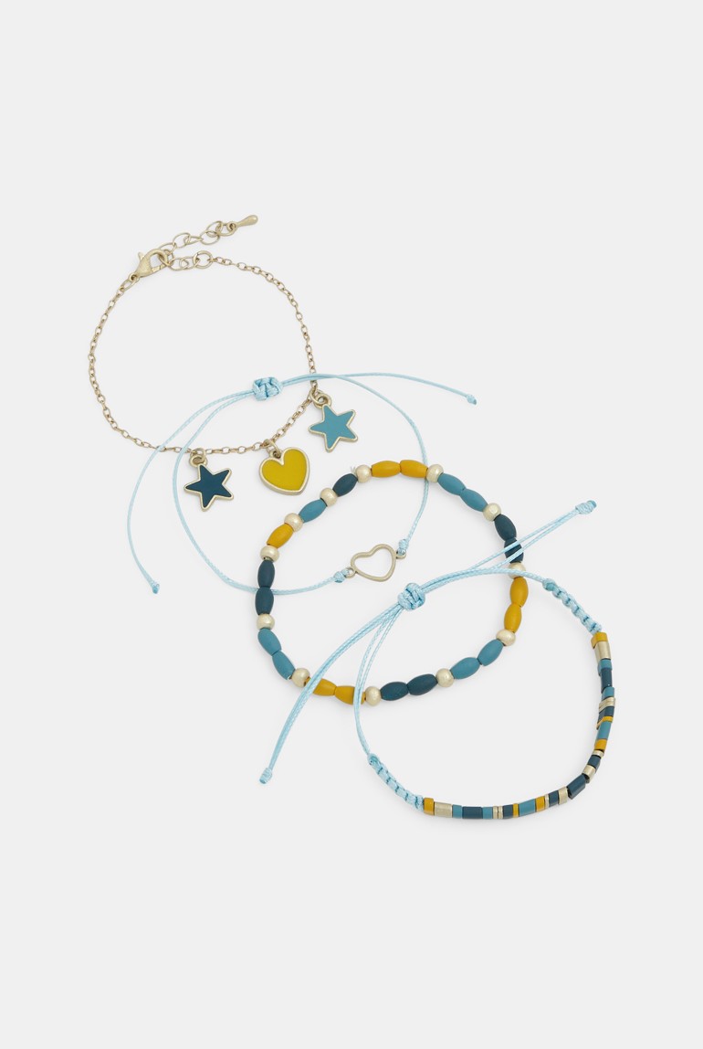 Bracelets fantaisie (lot de 4) vert fille 1