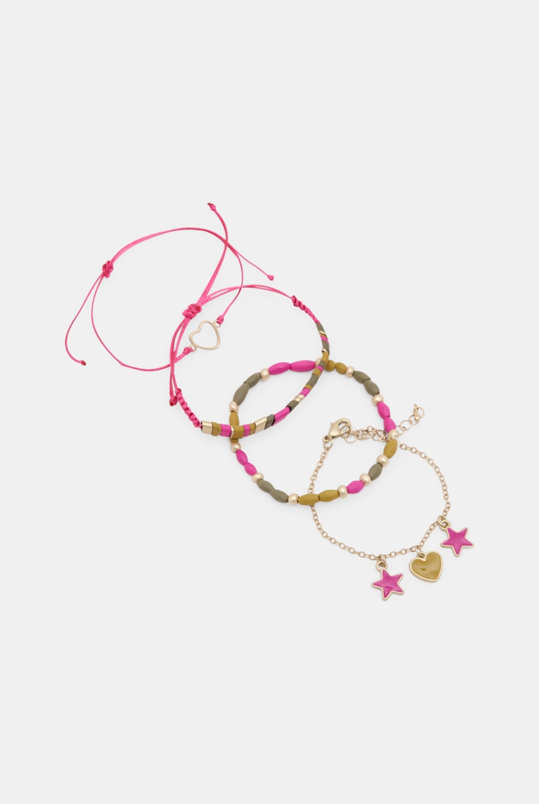 Bracelets fantaisie (lot de 4) vert fille 1