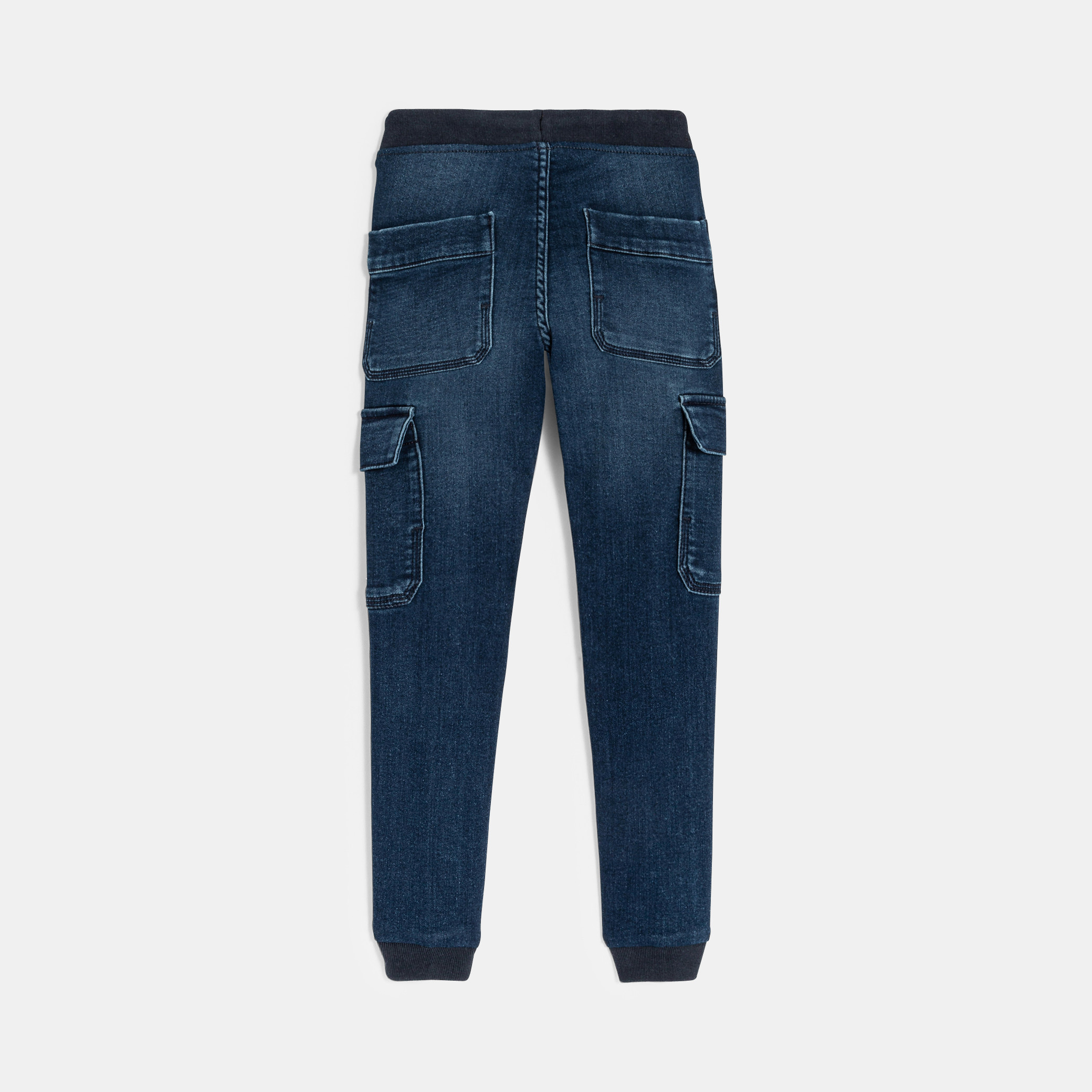 Boys' blue cargo jeans Okaïdi & Obaïbi