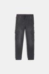 Jean cargo gris foncé Garçon