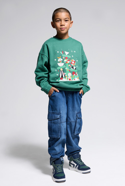 Blaue Cargo-Jeans für Jungen 1