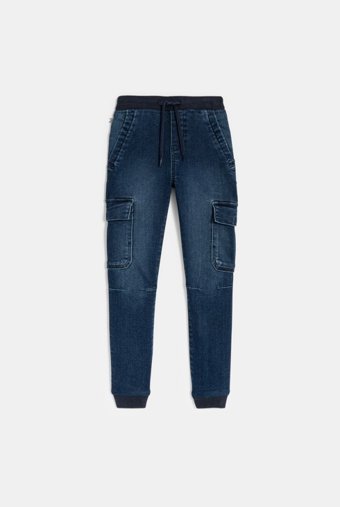 Plave cargo traperice za dječake 2