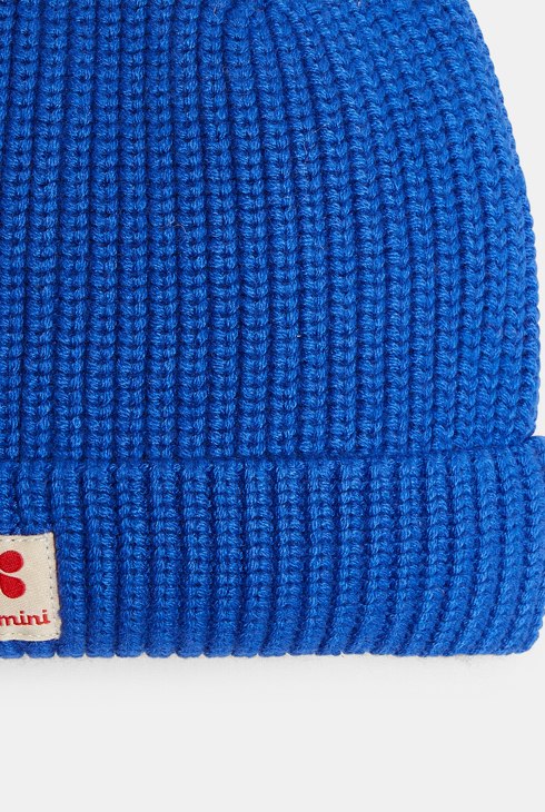 Bonnet enfant en maille tricot bleu azulejos garçon Catimini