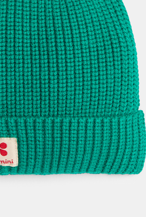 Bonnet enfant en maille tricot vert cèdre garçon Catimini