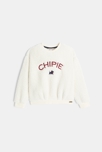 Sudadera de borrego con terrier escocés bordado en blanco de niña 1