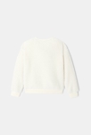 Sudadera de borrego con terrier escocés bordado en blanco de niña 3